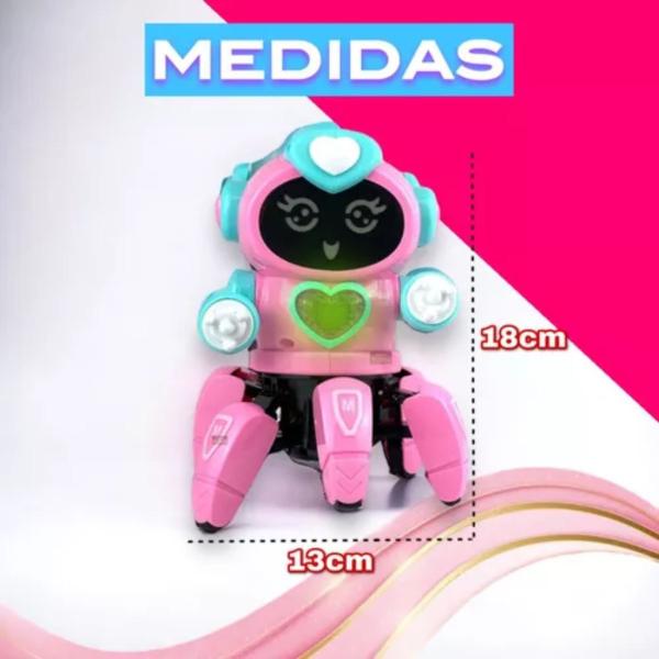 Imagem de Robô Lady Face Digital Infantil - Dançante com Som e Luz para Menina