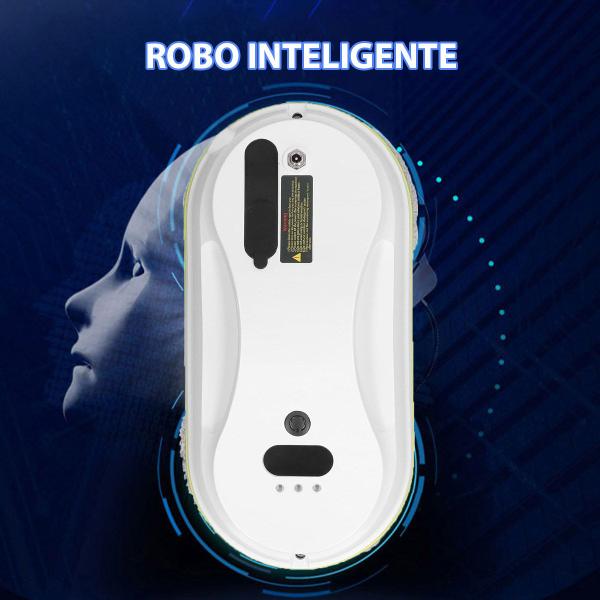 Imagem de Robo Limpa Vidros Janelas Limpador Reservatorio Controle Antiqueda Limpeza 90W Resistente Casa Predio Porta Box Azulejo Espelho Vidraça Vitrine