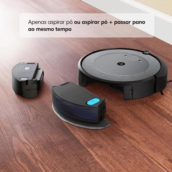 Robô Roomba i5 Plus Combo Aspirador e Passa Pano da iRobot - Robô