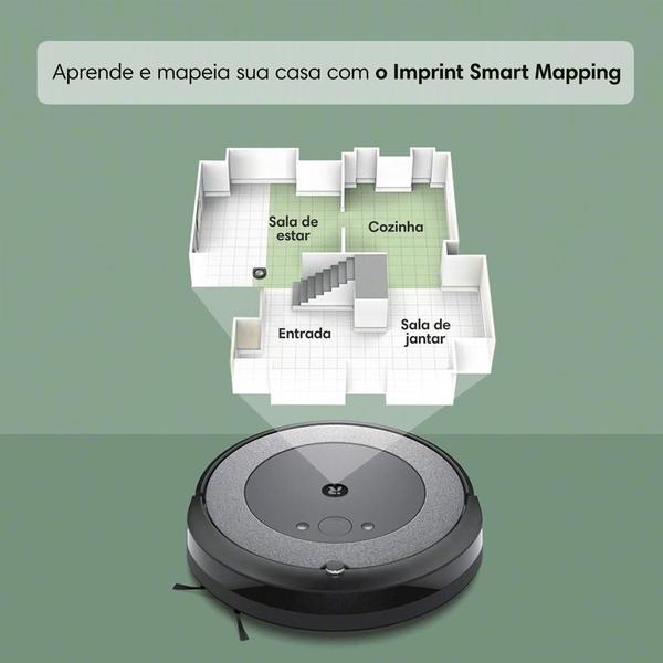 Robô Roomba i5 Plus Combo Aspirador e Passa Pano da iRobot - Robô