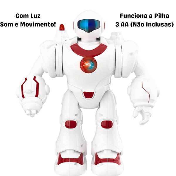 Imagem de Robô Yobi Lança Mísseis Com Luzes Coloridas Som e Movimento 