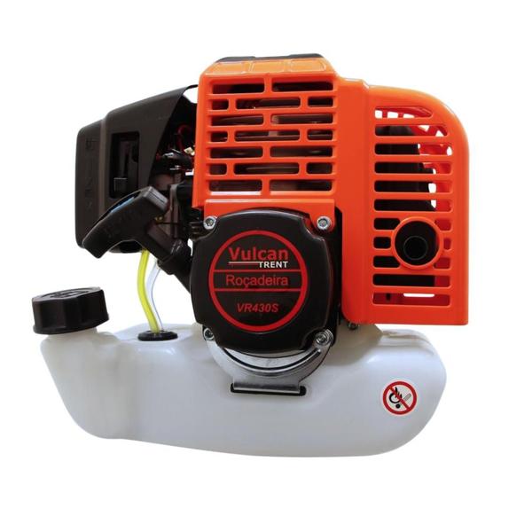 Imagem de Roçadeira Á Gasolina Vulcan VR430S 2T 43cc 1,7Hp Com Lâmina Facão e Carretel Nylon + ÓLEO STIHL 2T