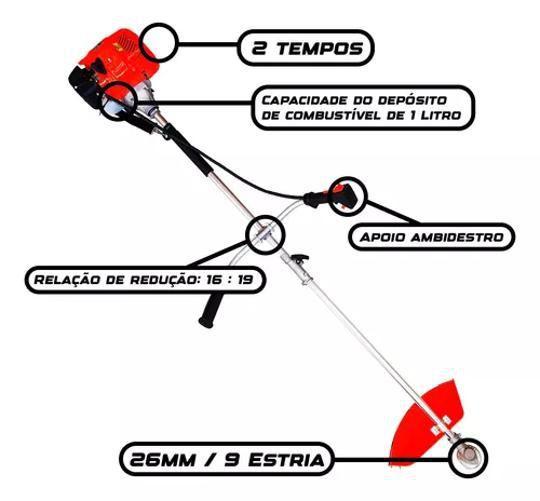 Imagem de Roçadeira Nakasaki 63Cc 3,2Kw Gasolina C-Motopoda Podagalhos