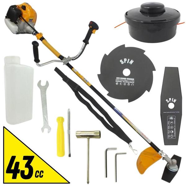 Imagem de Roçadeira Profissional Vulcan VR430H 2T 43CC 1,7CV Potente com Disco Extra de 8 Pontas Tamanho 200mm