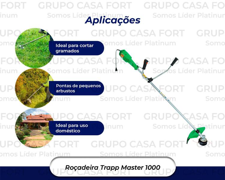 Imagem de  Roçadeira Trapp Master 1000 1200w  Cor Verde E Preto 127v  Com Acessórios