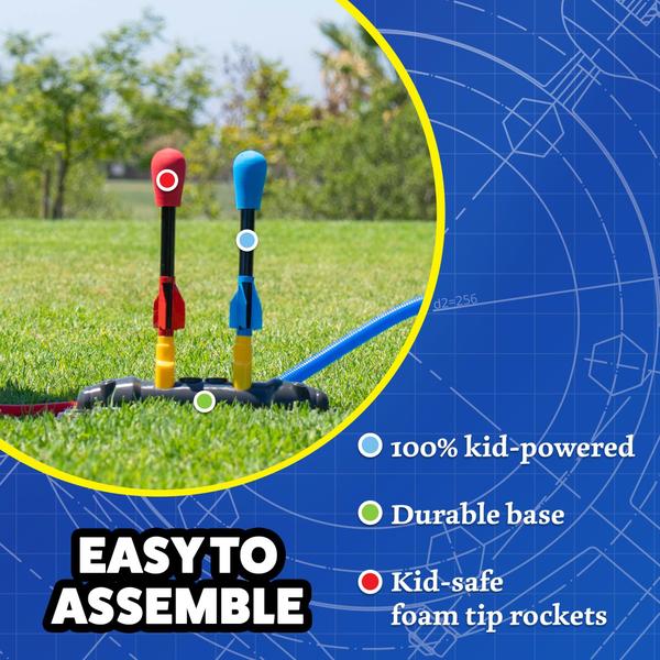 Imagem de Rocket Launcher Stomp Rocket Original Dueling Kids com 8 pedras