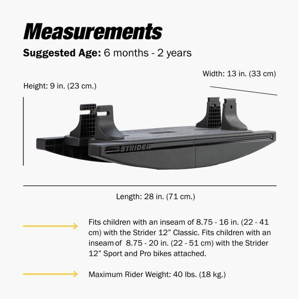 Imagem de Rocking Base Strider para bicicletas Balance de 12 polegadas de 6 meses a 2 anos