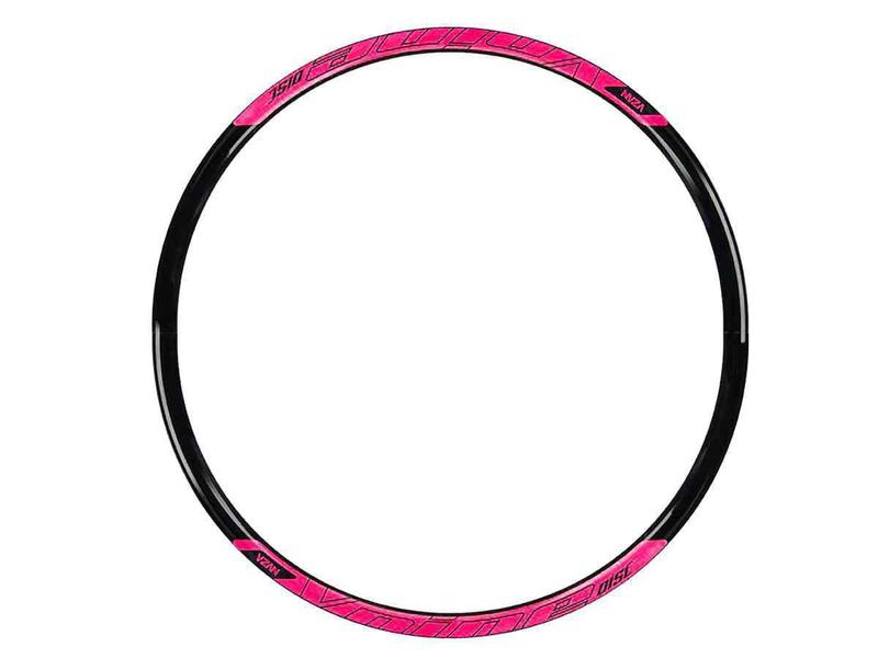 Imagem de Roda 29 vzan vnine 36f preto e rosa com cubos k7 shimano