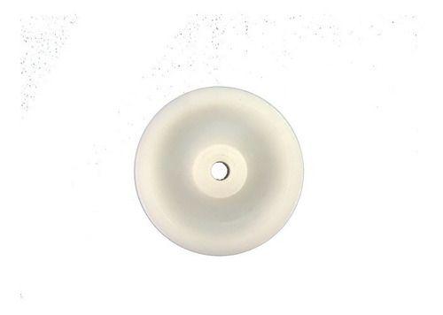 Imagem de Roda 3pol. 312 Nylon Branco Carga 100kg Por Roda Eixo 5/16''