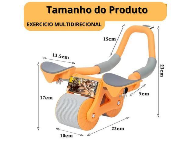 Imagem de Roda abdominal da repercussão automática para homens e mulheres, equipamento home do fitness