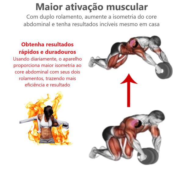 Imagem de Roda Abdominal Exercício Tonificador Muscular Corporal