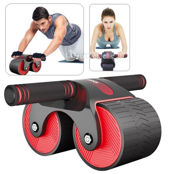 Imagem de Roda Abdominal Fitness Musculação Aparelho Estável Rebote Design Ergonômico AD052