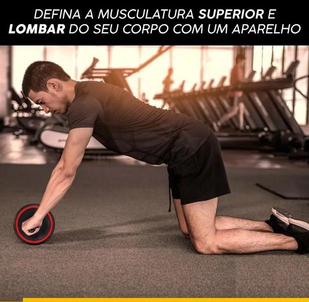 Imagem de Roda Abdominal Treino Funcional Exercícios para Fortalecimento Lombar