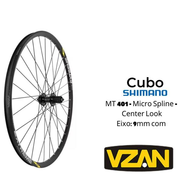 Imagem de Roda bike  aro 29 diant/tras 32f vzan extreme pro cubo mt401 shimano