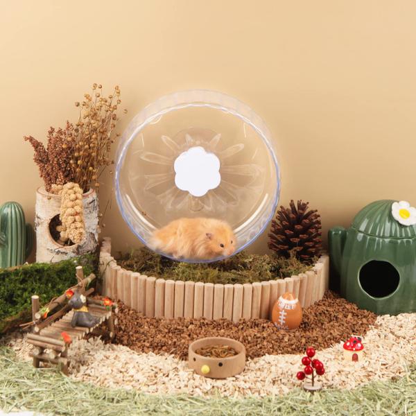 Imagem de Roda de hamster BUCATSTATE Super Silent Transparente 26cm