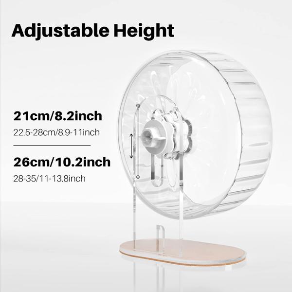 Imagem de Roda de hamster BUCATSTATE Super Silent Transparente 26cm