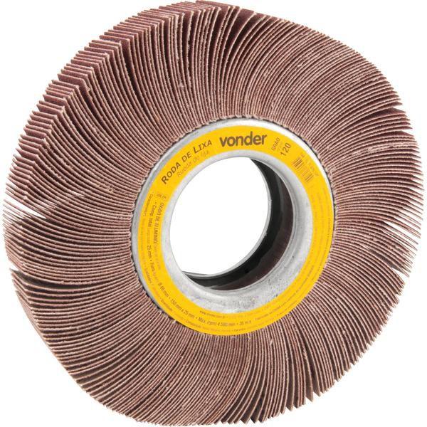 Roda de Lixa 150x25mm sem Haste G120 - Vonder Imagem de Roda de Lixa 150x25mm sem Haste G120 - Vonder