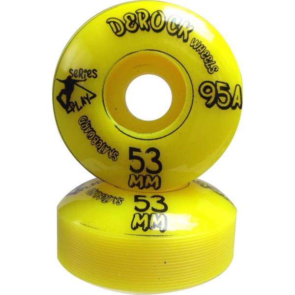 Imagem de Roda De Skate Derock 53mm 95A Play + Rolamento