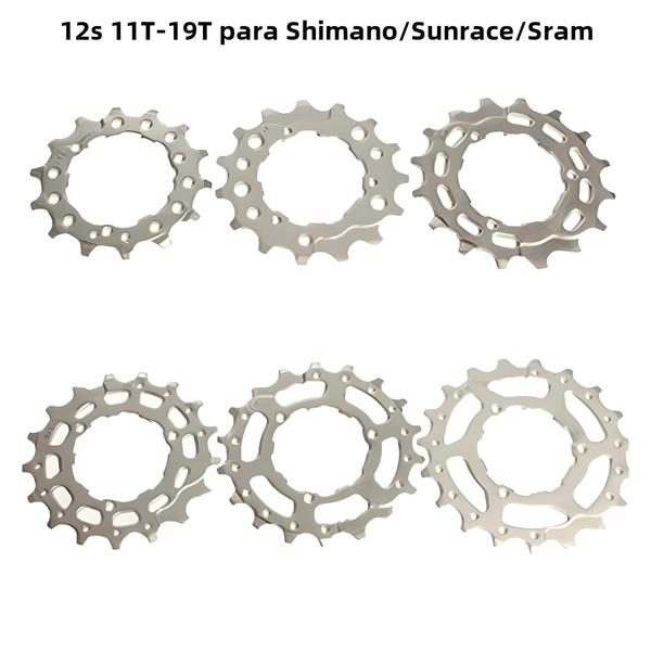 Imagem de Roda Dentada Cassete 12 Velocidades para Bicicleta de Montanha - Shimano e Sram