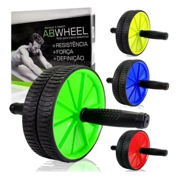 Imagem de Roda Exercício Abdominal Lombar Exercise AbWheel  Treine 5 Grupos Musculares