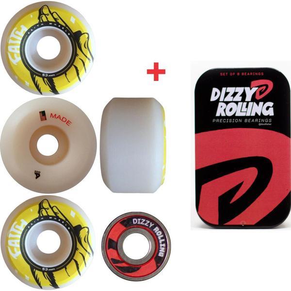 Imagem de Roda Faith Big Hand 53mm 100A + Rolamento Dizzy Rolling