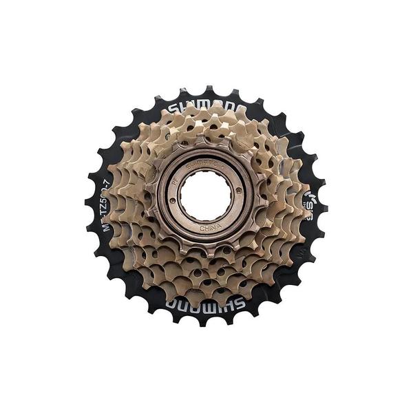 roda livre tourney mf-tz500 14/28d 7v - Shimano Imagem de roda livre tourney mf-tz500 14/28d 7v