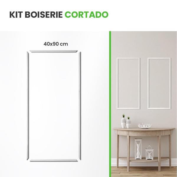 Imagem de Roda Meio Boiserie Autocolante Kit Cortado 40x90 Modelo RM61 2,3cm