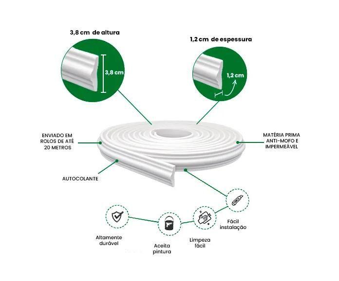 Imagem de Roda Meio de EVA Autocolante RM61 3,8cm Branco