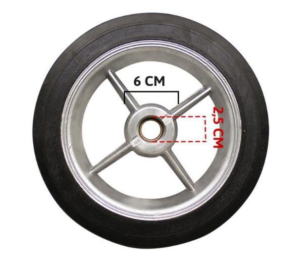 Imagem de Roda Montada Completa V3 Motor Pivotante Robô Liger PPA