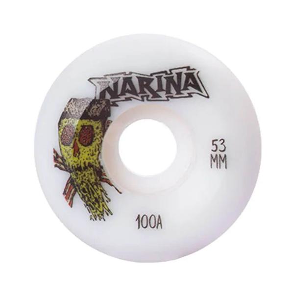 Imagem de Roda NARINA Branco Skateboard Caveira 53mm