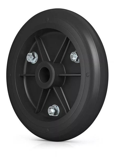 Imagem de Roda Para Carrinho 9 Polegadas Pvc Diâmetro Furo 7/8 165Kg