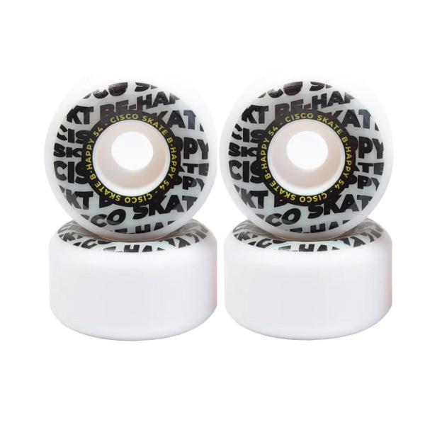 Imagem de Roda Para Skate Premium Cisco Happy White 54mm/102a