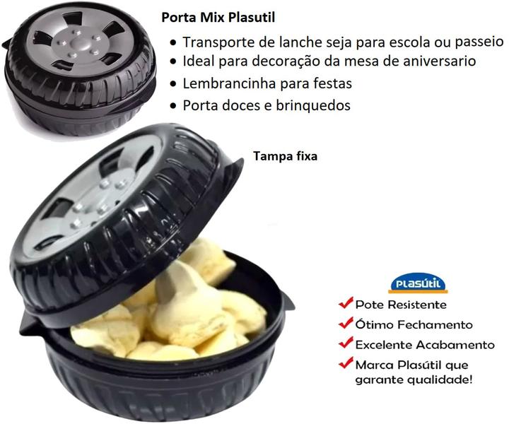 Imagem de Roda Porta Lanche Infantil Passeio Viagem Escola 380ml