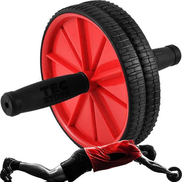 Imagem de Roda Rolo Abdominal Lombar Exercício Funcional Fitness Wheel