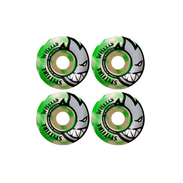 Imagem de Roda Skate Spitfire Bighead Swirl Green/white 53mm 99du