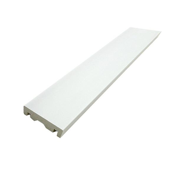 Rodapé de Poliestireno Liso Scandian 15mmx7cmx2,25m Metro Linear - caixa com 2,25 m - Branco Imagem de Rodapé de Poliestireno Liso Scandian 15mmx7cmx2,25m Metro Linear - caixa com 2,25 m - Branco