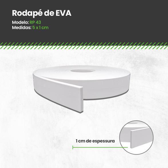 Imagem de Rodapé Eva Borracha Autocolante 5x1cm - 10 Metros Modelo Rp43- Meu Rodapé