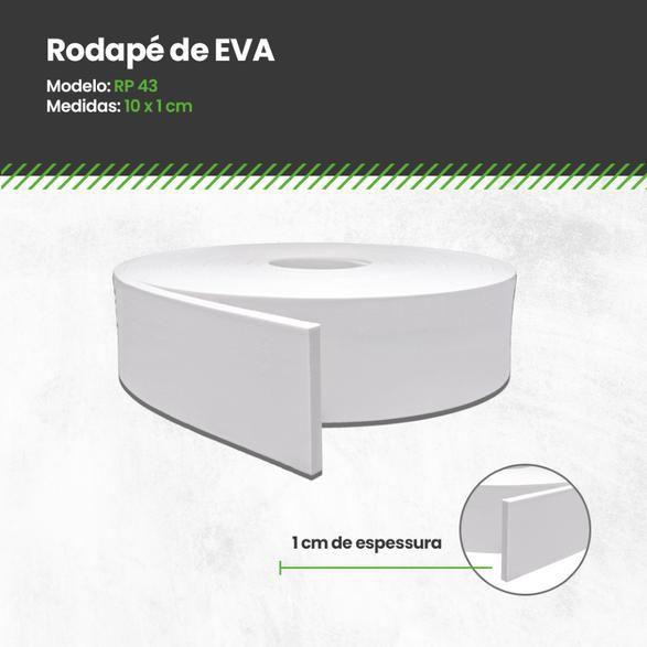 Imagem de Rodapé, Moldura ou Painel Ripado de Eva Autocolante Meu Rodapé 10x1cm - 10m