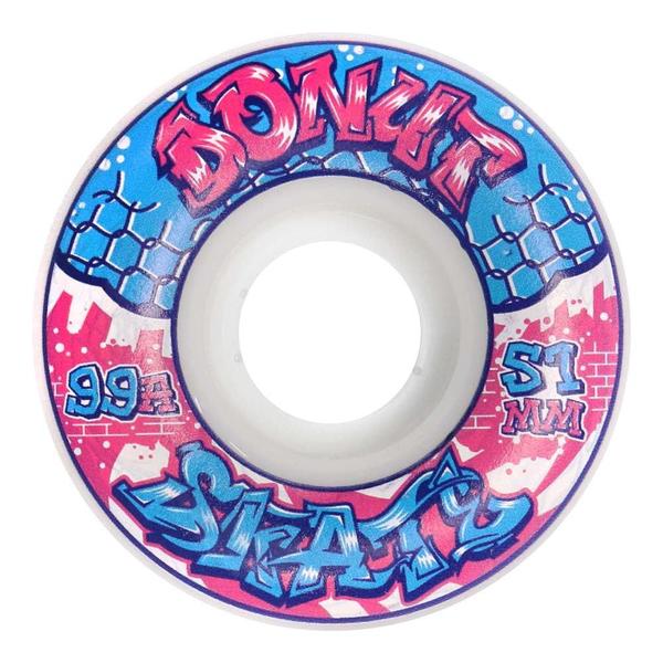 Imagem de Rodas de skate Donut Skate Co. 51mm - 99a Graffiti x4