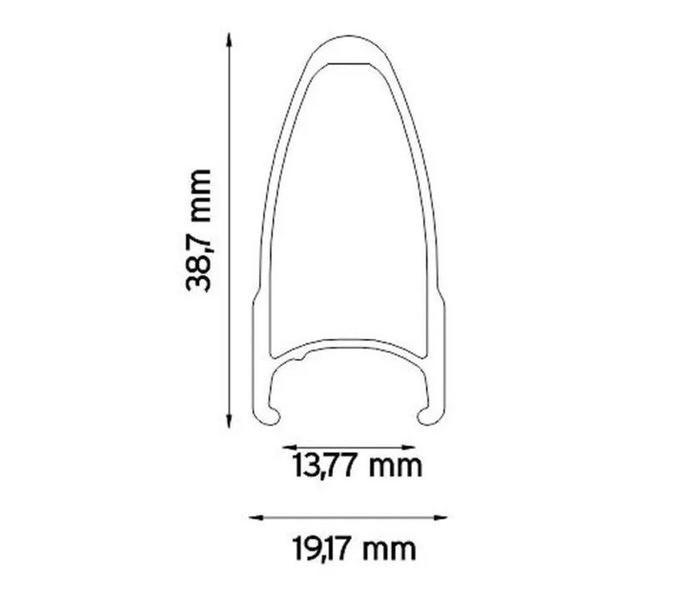 Imagem de Rodas Vzan Concept Clincher Preta Speed Freio Ferradura