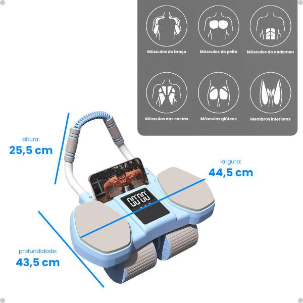 Imagem de Rodinhas Academia De Exercício Musculação Com Auxílio Timer