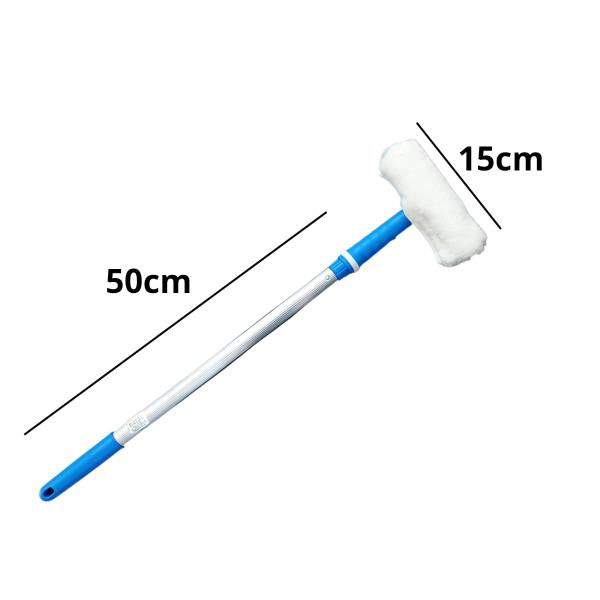Rodo COMBINADO 15cm Com Cabo De 50 cm Bralimpia Limpa Vidro Imagem de Rodo COMBINADO 15cm Com Cabo De 50 cm Bralimpia Limpa Vidro