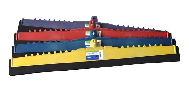 Rodo De Plástico Dsr 60cm Duplo Sem Cabo Preto Kit 3 Imagem de Rodo De Plástico Dsr 60cm Duplo Sem Cabo Preto Kit 3