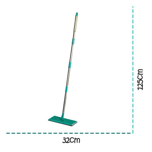 Imagem de Rodo Flat Mop E Balde Lava E Seca Profissional Com 1 Refil Giratorio Flash Flex Mágico 360 Banheiro Moop Limp