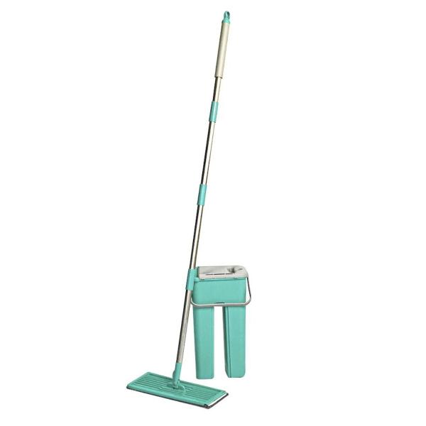 Imagem de Rodo Flat Mop E Balde Lava E Seca Profissional Com 1 Refil Giratorio Flash Flex Mágico 360 Banheiro Moop Limp