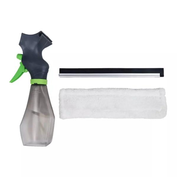 Rodo Limpa Vidro 3 em 1 Spray + Mop + Rodo Plástico 250ml - Clink Imagem de Rodo Limpa Vidro 3 em 1 Spray + Mop + Rodo Plástico 250ml