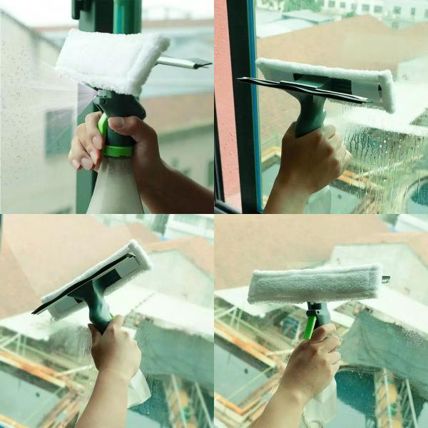 Rodo Limpa Vidro 3 em 1 Spray + Mop + Rodo Plástico 250ml - Clink Imagem de Rodo Limpa Vidro 3 em 1 Spray + Mop + Rodo Plástico 250ml