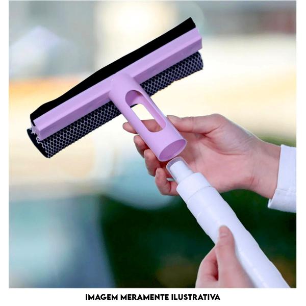 Rodo Limpa Vidros C/ Spray Para Limpeza 33cm - Inter.P Imagem de Rodo Limpa Vidros C/ Spray Para Limpeza 33cm