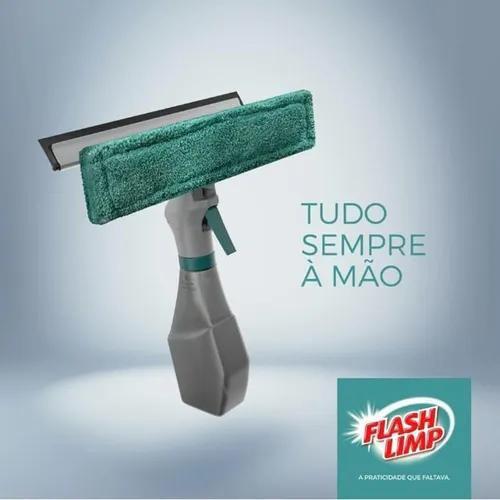 Imagem de Rodo Limpa Vidros Mop 3 Em 1 Spray E Reservatório 230ml