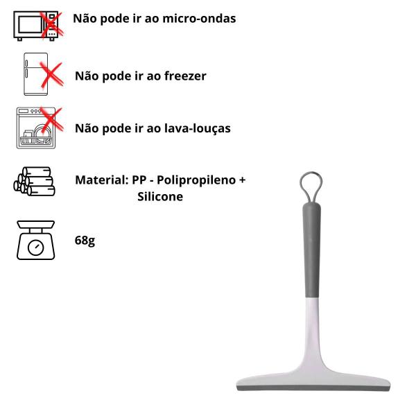 Imagem de Rodo Multiuso Flow Silicone Compacto Cozinha Janela Box Ou